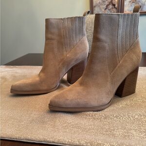 Tan Suede Ankle Boots
